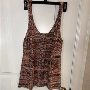 Billabong SizeS Knit Pink Gray and White Tank Top